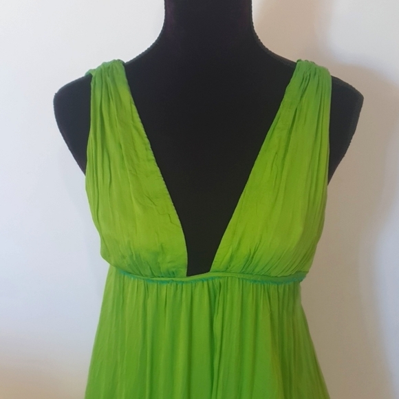 Pierucci Size XS (approx 8) 90s Style 100% Silk Dress - Picture 2 of 8